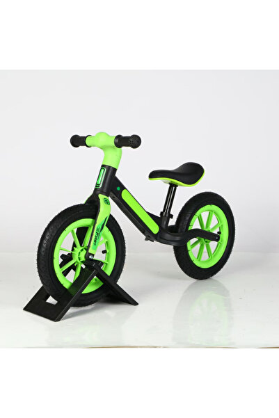 LUDIRO Bicicletă Fără Pedale Copii - Negru/Verde, Bicicletă de Echilibru | 2-...