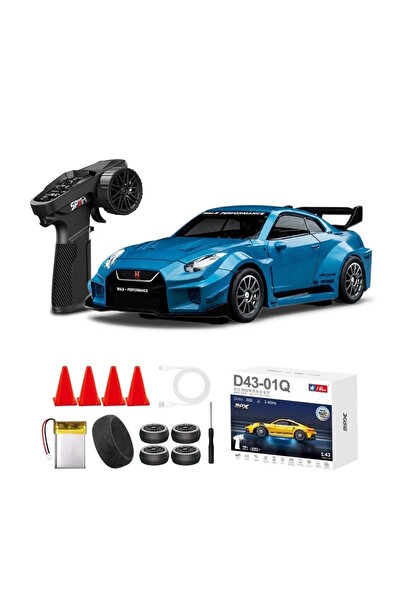 shop Hstar 1:43 Profesyonel Mini Drift RC Araba GTR 4WD 15 KM/H Hız Metal Ala...