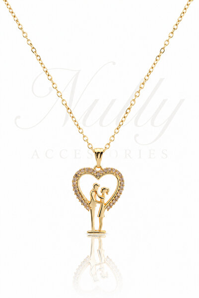 Nutly Accessories Double Figure Pendant in Heart Women's Romantic Steel Neckl...