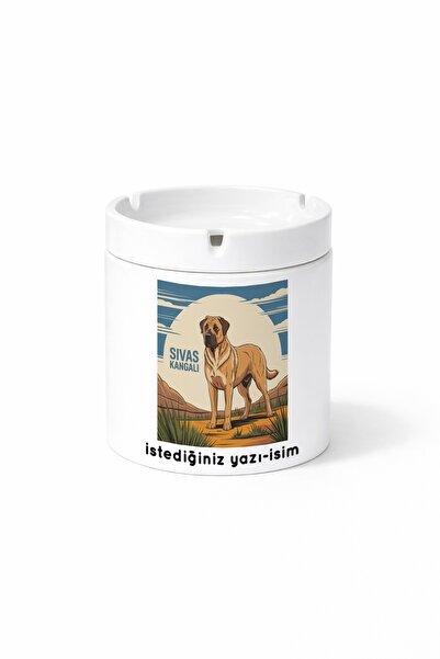 Kirbi Reklam Animal Kangal Turkish Shepherd Dog Double Sided Printed Ashtray ...