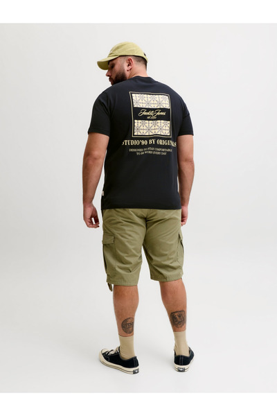 Jack & Jones Muška crna majica sa okruglim izrezom