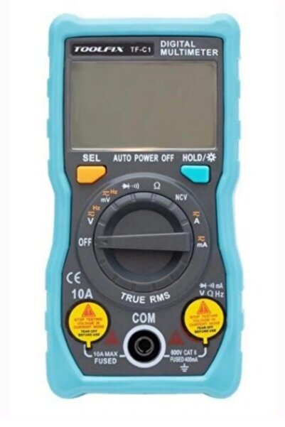 Genel Markalar TOOLFIX TF-C1 True RMS Dijital Ölçü Aleti | NCV Özellikli Mini...