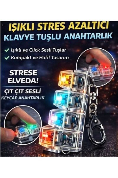 CYA Tekstil Işıklı stres klavye anahtarlık