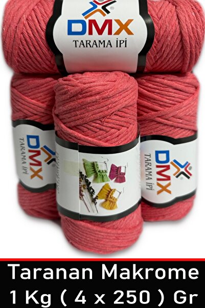 Diva İplik Sfoară de macrame Taranan de lux de 4 mm - Ață simplă - 2136 Floar...