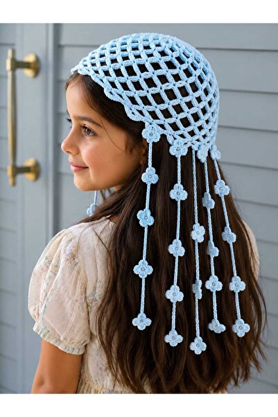 örgü Yazlık Çocuk Bandana - Aksesuar