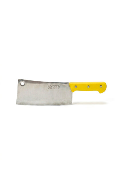 Generic Yellow Stainless Steel Cleaver – 35 cm – Made in China – Heavy-Duty B...