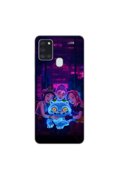 OEM Husa compatibila cu Samsung Galaxy A21s Silicon Gel Tpu Model KPop Demon ...