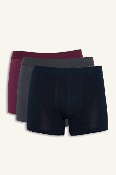 DeFacto E0023Axpr102 Purple Regular Fit 3-Piece Boxer