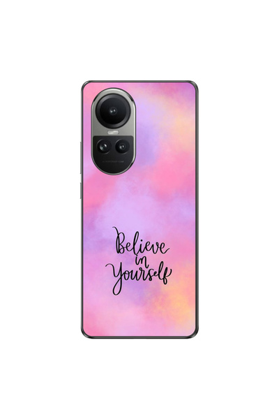 OEM Husa compatibila cu Oppo Reno10 5G Silicon Gel Tpu Model Belive in Yourself