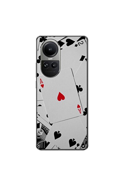 OEM Husa compatibila cu Oppo Reno10 5G Silicon Gel Tpu Model Carti Poker