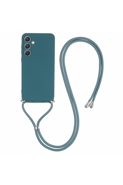 sscase Candy Colors Θήκη Σιλικόνης με Λουράκι Army Green (Samsung Galaxy A35 5G)