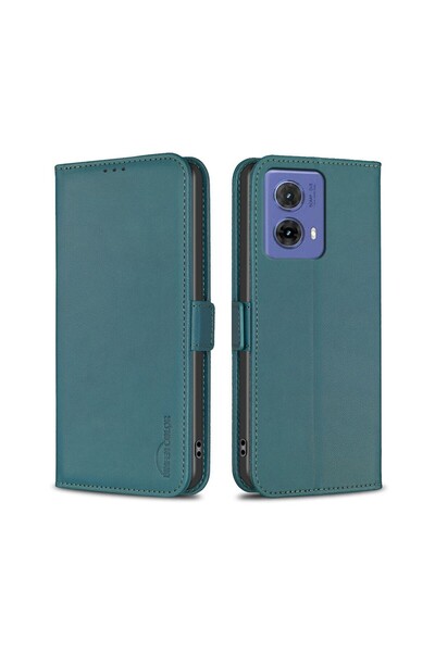 sscase BINFEN COLOR Simple Θήκη Πορτοφόλι Green (Motorola Moto G85 5G)