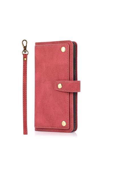 sscase Horizontal Flip Θήκη Πορτοφόλι Wine Red (Samsung Galaxy A52/A52s)