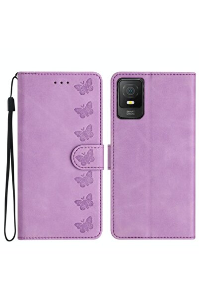 sscase Butterflies Θήκη Πορτοφόλι Purple (TCL 40 SE)