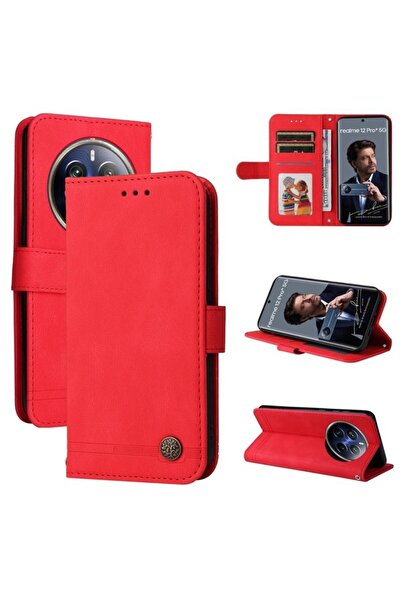 sscase Skin Feel Life Tree Θήκη Πορτοφόλι Red (Realme 12 Pro 5G / 12 Pro Plus...
