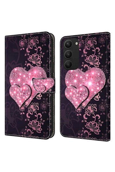 sscase Crystal 3D Θήκη Πορτοφόλι Lace Hearts (Samsung Galaxy S24 Plus 5G)