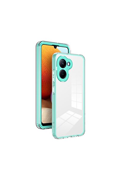 sscase Color Frame Διάφανη Θήκη Σιλικόνης Light Green (Realme C33)