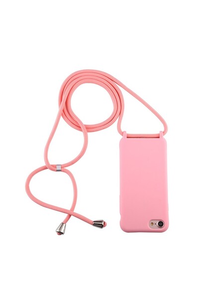 sscase Candy Color TPU Θήκη Σιλικόνης με Λουράκι Pink (Apple iPhone 6s/6)