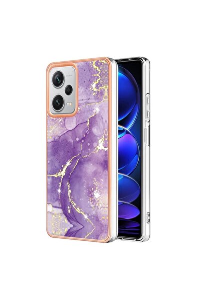 sscase Electroplating Marble Σκληρή Θήκη Purple (Xiaomi Redmi Note 12 Pro Plus)