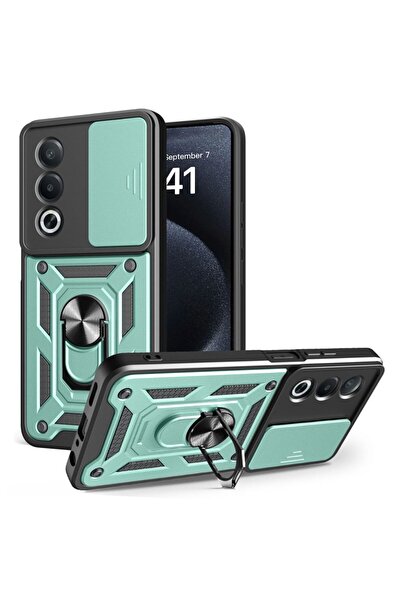 sscase Sliding Camera Σκληρή Θήκη με Δαχτυλίδι Green (Oppo A80 5G)