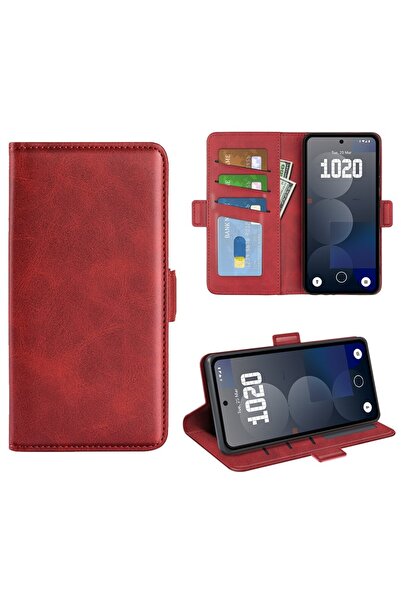 sscase Double Buckle Θήκη Πορτοφόλι Red (Nothing Phone (3a) Pro)