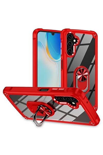 sscase Lens Protection Σκληρή Θήκη με Δαχτυλίδι Red (Samsung Galaxy A17 4G / 5G)