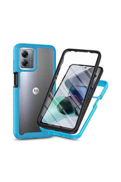 sscase 360 Degrees Coverage Σκληρή Θήκη Baby Blue (Motorola Moto G54 5G)