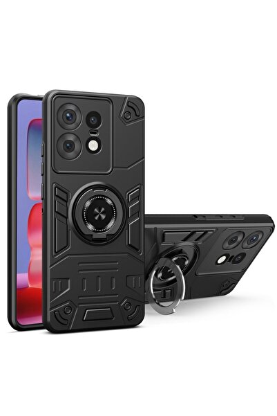 sscase Martial Σκληρή Θήκη με Δαχτυλίδι Black (Motorola Edge 50 Pro 5G)