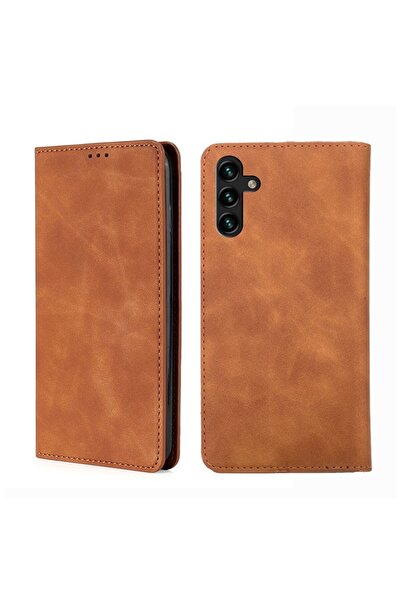 sscase Skin Feel Θήκη Βιβλίο Light Brown (Samsung Galaxy A04s)