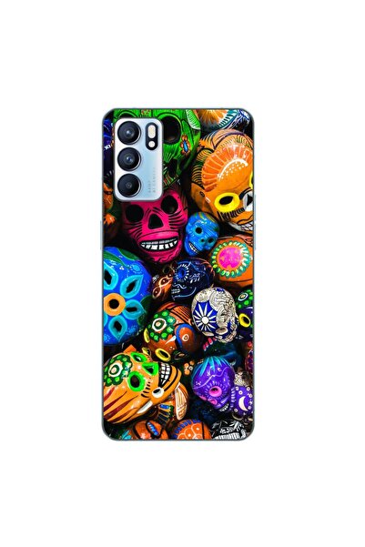 OEM Husa compatibila cu Oppo Reno6 5G Silicon Gel Tpu Model Halloween Cranii ...