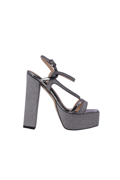 Hobby Women's Evening Dress Shoes with Platform Heels and Buckle Closure