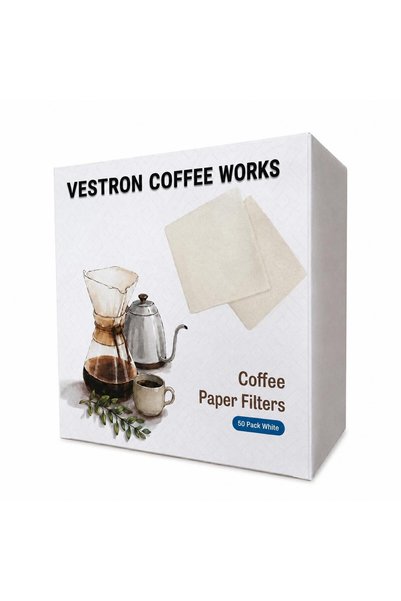 VESTRON Chemex Beyaz Filtre Kağıdı 50 Adet VCT