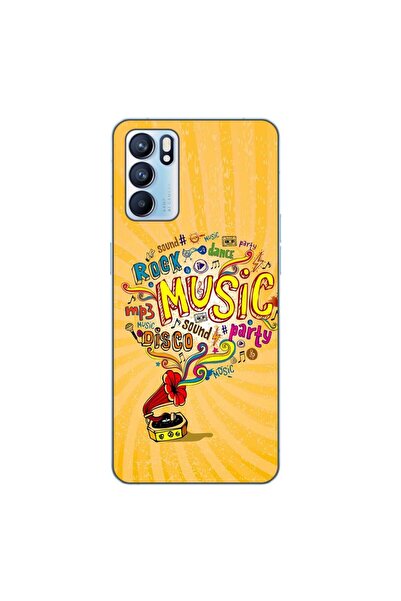 OEM Husa compatibila cu Oppo Reno6 5G Silicon Gel Tpu Model Muzica la Gramofon