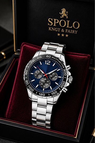 S.POLO Gift Steel Cord Men's Wristwatch Father's Day Gift Valentine's Day Gift