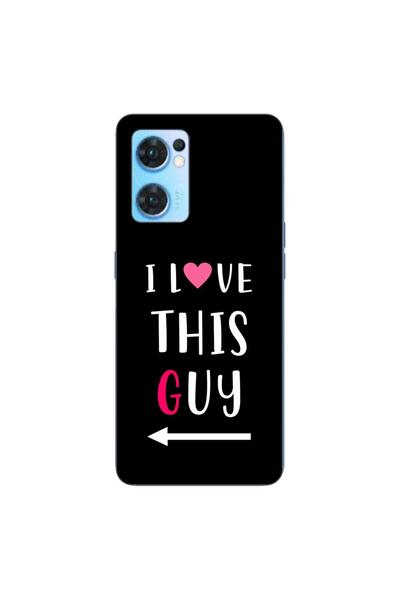 OEM Husa compatibila cu Oppo Reno7 5G Silicon Gel Tpu Model Cupluri I love Th...