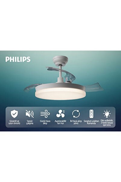 Philips Tynl 32+35W 42 Fanlı Vantilatör Tavan Lambası