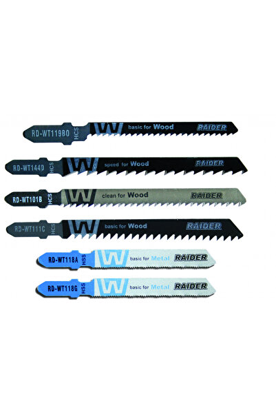Raider Power Tools Set lame fierastrau pendular lemn si metal T" 10pcs