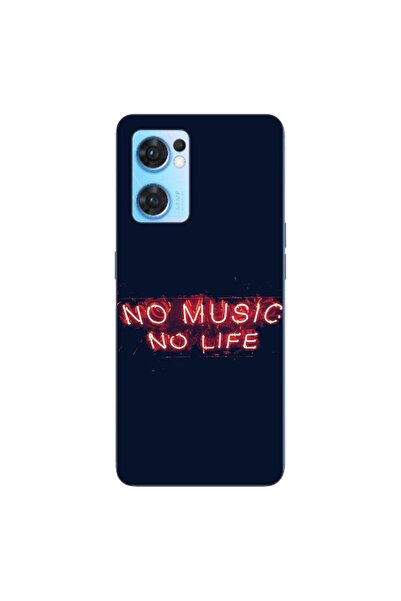 OEM Θήκη συμβατή με Oppo Reno7 5G Σιλικόνης Τζελ TPU Μοντέλο No Music No Life