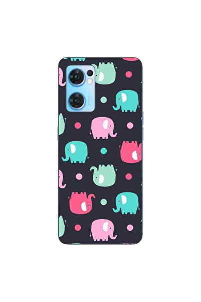OEM Husa compatibila cu Oppo Reno7 5G Silicon Gel Tpu Model Pattern Elefant