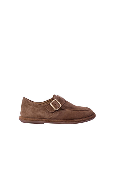 Hobby Women's Ballerina Shoes Slip on Suede Leather