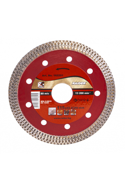 Raider Power Tools Disc diamantat TURBO super-subtire 115x22.2 mm RD-DD21
