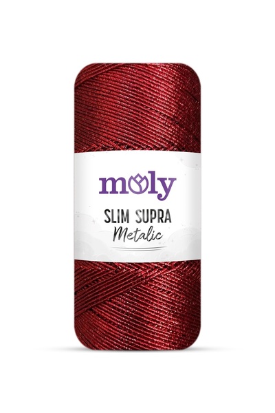 Moly Slim Supra Metallic | Col. No: 1004 | İnce Metalik İplik 200 gr