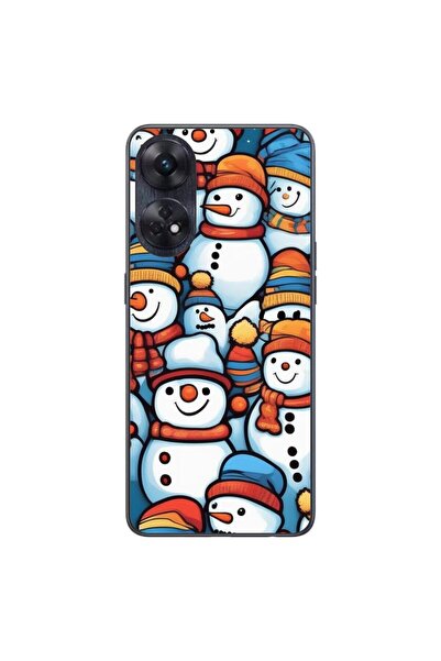 OEM Калъф, съвместим с Oppo Reno8 T 4G, силиконов гел TPU модел с десен Снеже...