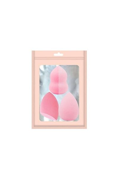 DAMUR Makeup Sponge Set, Premium, pink, 3 pieces