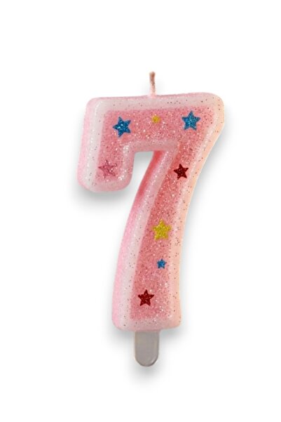 Limmy Seven-Digit Pink Candle Birthday Cake Candle (7X3) cm - Numbered Candle...