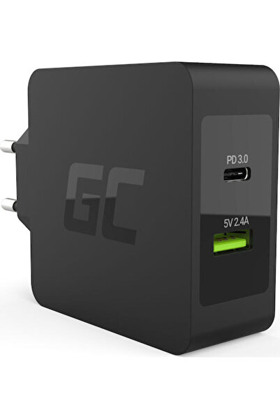Other Φορτιστής Green Cell Χωρίς Καλώδιο με Θύρα USB-A και Θύρα USB-C, Παροχή...
