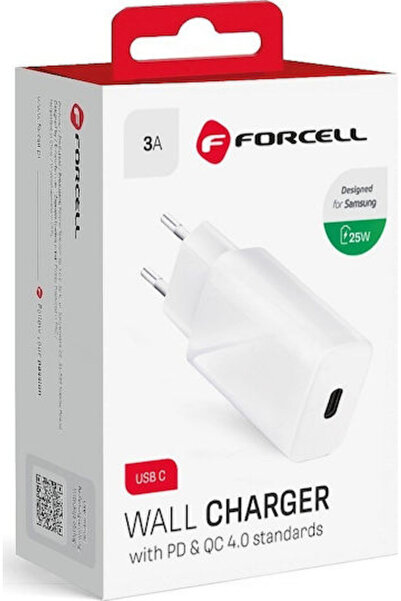 Forcell Ασύρματος φορτιστής με θύρα USB-C, 25W Power Delivery και Quick Charg...