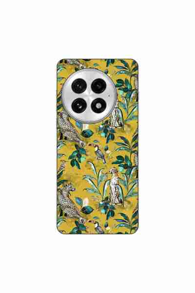 OEM Husa compatibila cu OnePlus 13 Silicon Gel Tpu Model Yellow Jungle Pattern