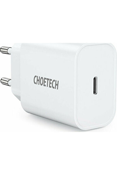 CHOETECH Φορτιστής Χωρίς Καλώδιο με Θύρα USB-C, 20W Power Delivery, Λευκός (Q...