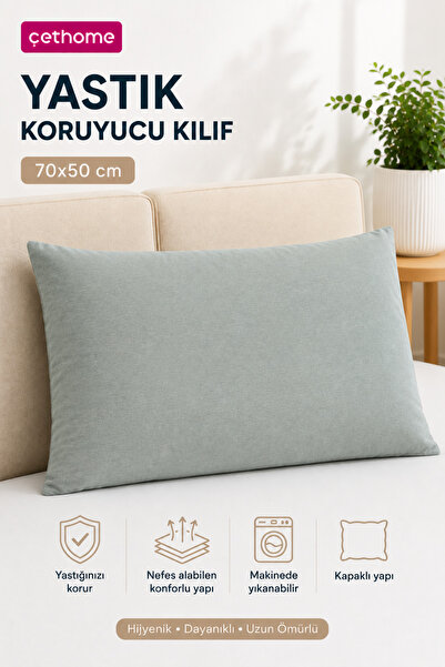 Weweus ÇetHome 50x70 cm siva jastučnica sa zaštitnim omotom